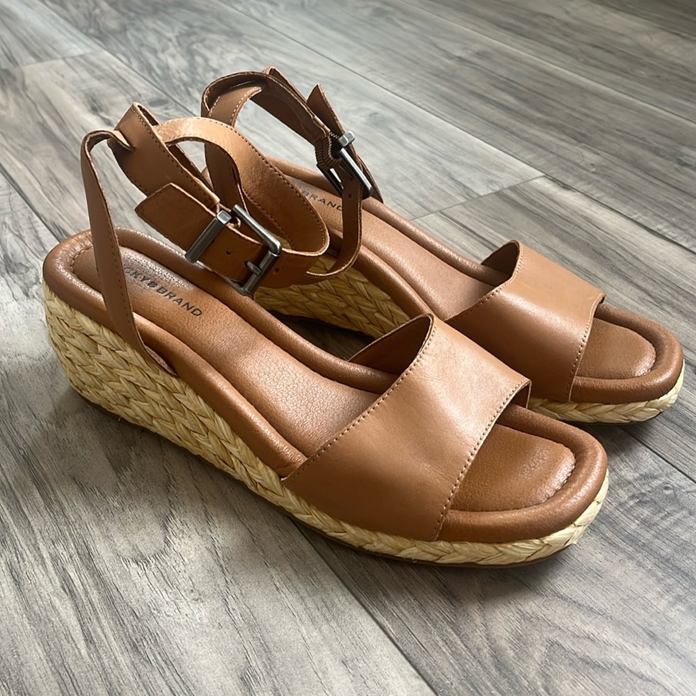 Cute wedge ankle strap sandals. Only worn a few times